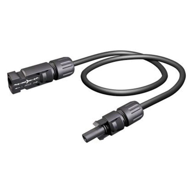 Solar kabel 6 mm zwart 9 meter met MC4 connectoren
