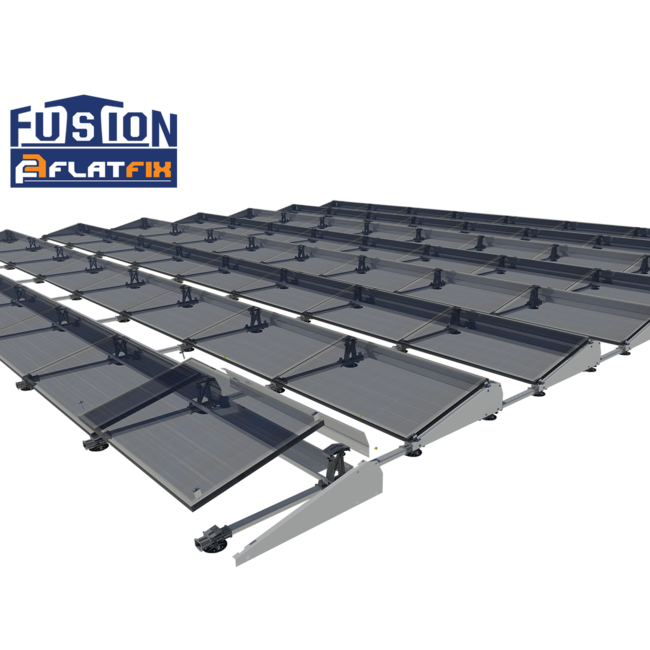 Flatfix Fusion set 1 rij van 3 panelen aluminium