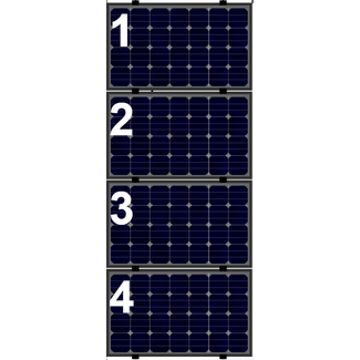 Clickfit Evo sets Clickfit EVO set rij van 4 panelen Landscape zwart