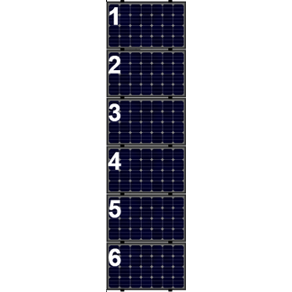 Clickfit Evo sets Clickfit EVO set rij van 6 panelen Landscape zwart