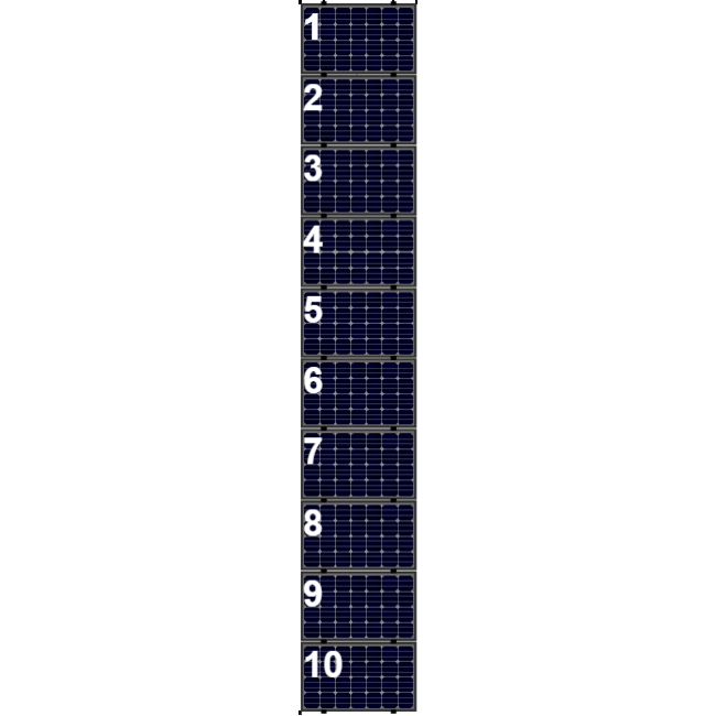 Clickfit EVO set rij van 10 panelen Landscape zwart