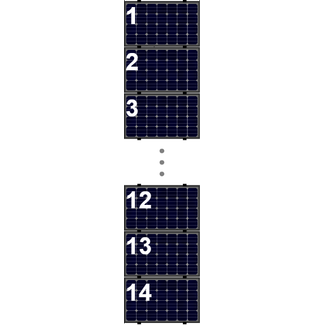 Clickfit Evo sets Clickfit EVO set rij van 14 panelen Landscape zwart