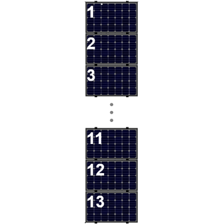 Clickfit Evo sets Clickfit EVO set rij van 13 panelen Landscape zwart