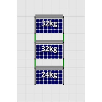 Flatfix Fusion sets Flatfix Fusion set 3 rijen van 1 paneel aluminium