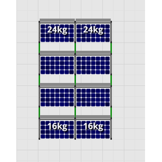 Flatfix Fusion sets Flatfix Fusion set 4 rijen van 2 panelen aluminium