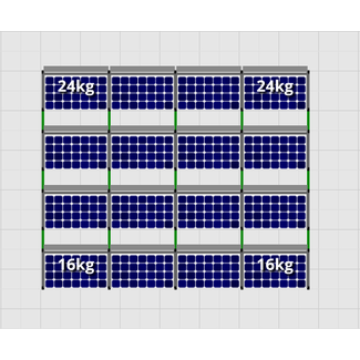 Flatfix Fusion sets Flatfix Fusion set 4 rijen van 4 panelen aluminium