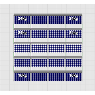 Flatfix Fusion sets Flatfix Fusion set 5 rijen van 4 panelen aluminium