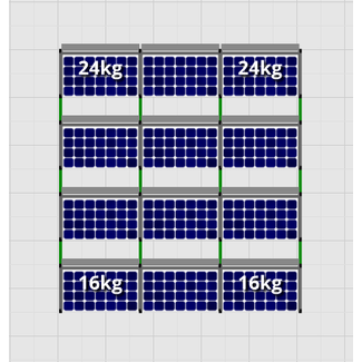 Flatfix Fusion sets Flatfix Fusion set 4 rijen van 3 panelen zwart