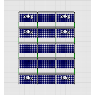 Flatfix Fusion sets Flatfix Fusion set 5 rijen van 3 panelen zwart