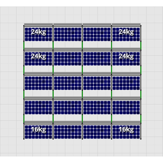 Flatfix Fusion sets Flatfix Fusion set 5 rijen van 4 panelen zwart