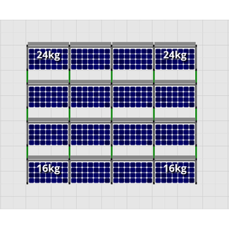 Flatfix Fusion sets Flatfix Fusion set 4 rijen van 4 panelen zwart