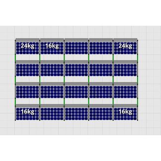 Flatfix Fusion sets Flatfix Fusion set 4 rijen van 5 panelen zwart