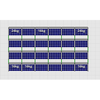 Flatfix Fusion sets Flatfix Fusion set 4 rijen van 6 panelen zwart