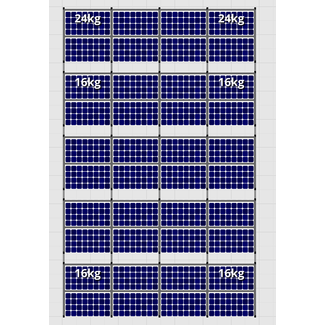 Flatfix Fusion sets Flatfix Fusion set 5 rijen van 8 panelen aluminium O/W