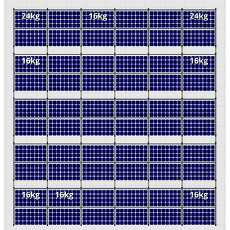 Flatfix Fusion sets Flatfix Fusion set 5 rijen van 12 panelen aluminium O/W