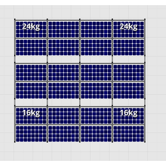 Flatfix Fusion sets Flatfix Fusion set 3 rijen van 8 panelen zwart O/W