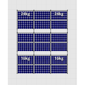 Flatfix Fusion sets Flatfix Fusion set 3 rijen van 6 panelen zwart O/W