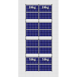 Flatfix Fusion sets Flatfix Fusion set 4 rijen van 4 panelen zwart O/W