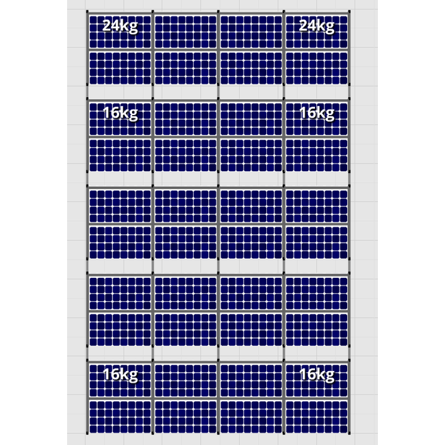 Flatfix Fusion set 5 rijen van 8 panelen zwart oost/west