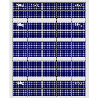 Flatfix Fusion sets Flatfix Fusion set 5 rijen van 10 panelen zwart O/W