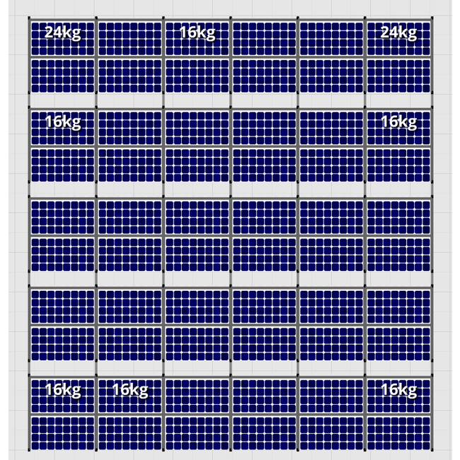 Flatfix Fusion set 5 rijen van 12 panelen zwart O/W