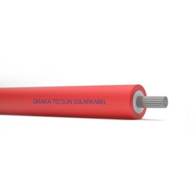 Draka TECSUN 1X4MM2 solar kabel rood