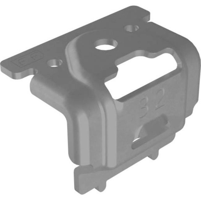 1004432 - flatfix end clamp 32mm black