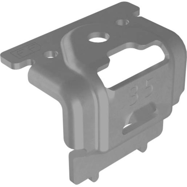 1004435 - Flatfix End clamp 35mm Black
