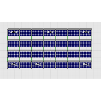 Flatfix Fusion sets Flatfix Fusion set 4 rijen van 7 panelen zwart 2100 Serie