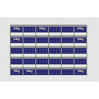 Flatfix Fusion sets Flatfix Fusion set 5 rijen van 6 panelen zwart 2100 Serie