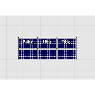 Flatfix Fusion sets Flatfix Fusion set 1 rij van 6 panelen zwart O/W 2100 Serie