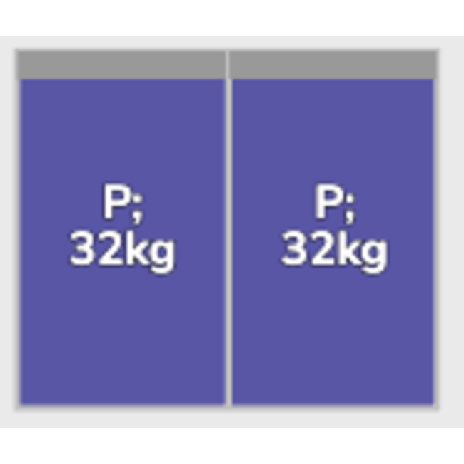 Flatfix Fusion set 1 rij van 2 panelen zwart Portrait