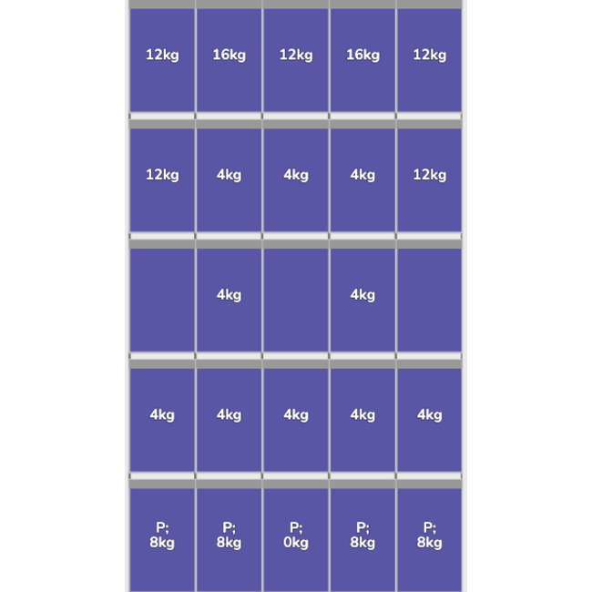 Flatfix Fusion set 5 rijen van 5 panelen zwart Portrait