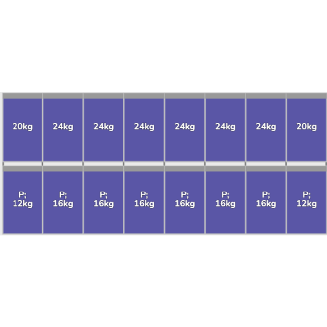 Flatfix Fusion set 2 rijen van 8 panelen zwart  Portrait