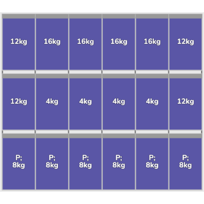 Flatfix Fusion set 3 rijen van 6 panelen zwart Portrait