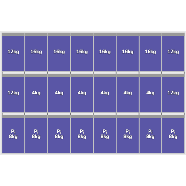 Flatfix Fusion set 3 rijen van 8 panelen zwart  Portrait