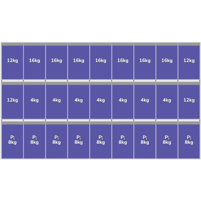 Flatfix Fusion set 3 rijen van 9 panelen zwart  Portrait