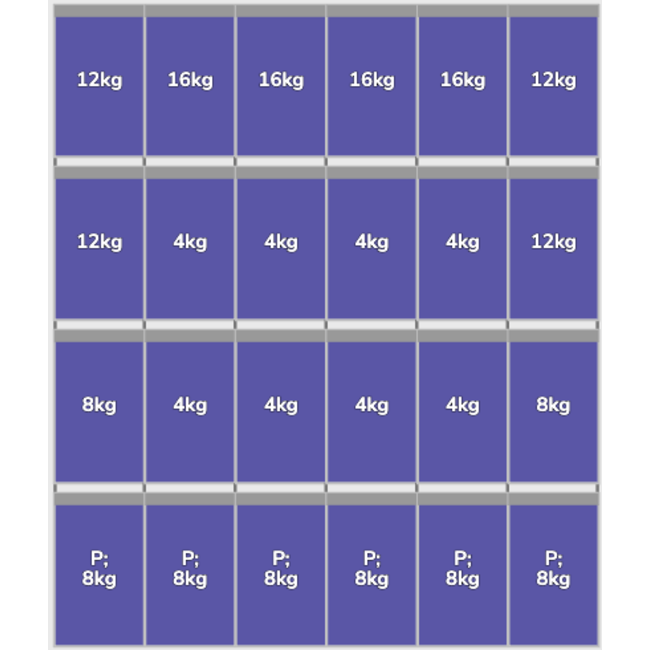 Flatfix Fusion set 4 rijen van 6 panelen zwart Portrait