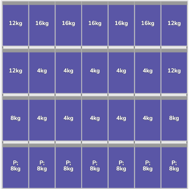 Flatfix Fusion set 4 rijen van 7 panelen zwart Portrait