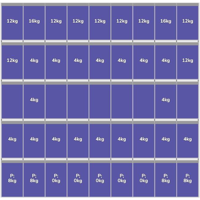 Flatfix Fusion set 5 rijen van 9 panelen zwart  Portrait