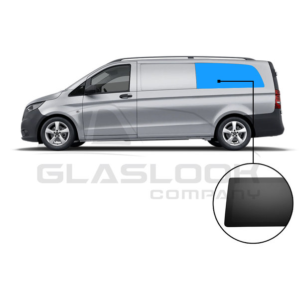 MERCEDES VITO GLASLOOKPANEEL LINKS XL WIELBASIS