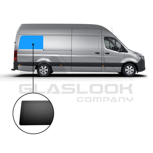 SPRINTER/CRAFTER GLASLOOKPANEEL RECHTS ACHTERSTE ZIJKANT  WIELBASIS 3