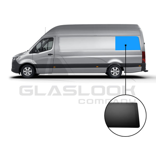 SPRINTER/CRAFTER GLASLOOKPANEEL LINKS ACHTERSTE ZIJKANT  WIELBASIS 3