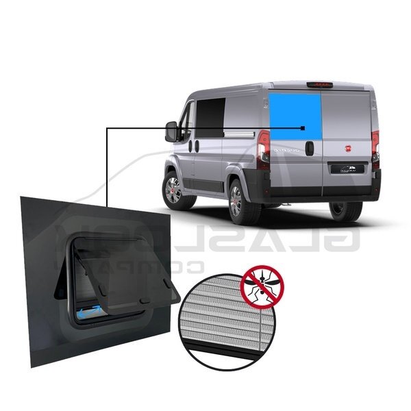 DUCATO/BOXER/JUMPER ACHTERRUIT MET KLAP RUIT MET HOR LINKS