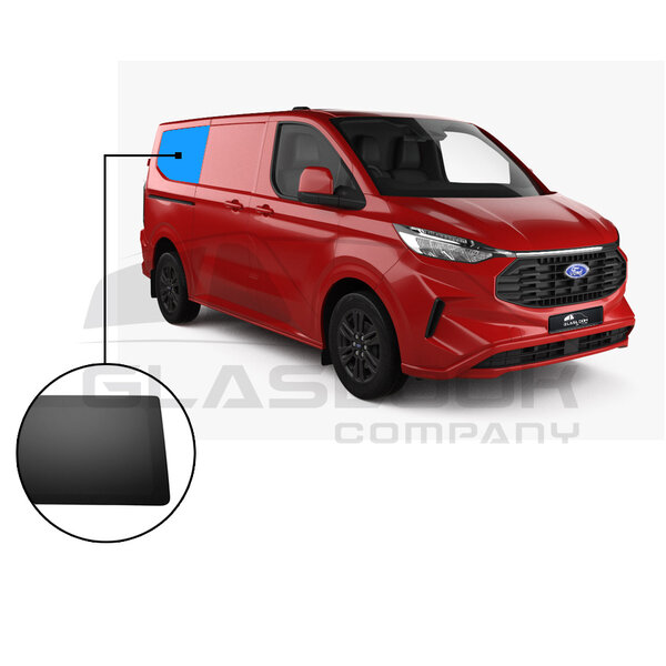 Ford TRANSIT CUSTOM  2024 GLASLOOKPANEEL RECHTS LANGE WIELBASIS