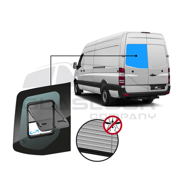 SPRINTER ACHTERRUIT MET KLAP RUIT MET HOR LINKS NEW MODEL