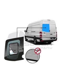  SPRINTER/CRAFTER ACHTERRUIT MET KLAP RUIT  MET HOR LINKS