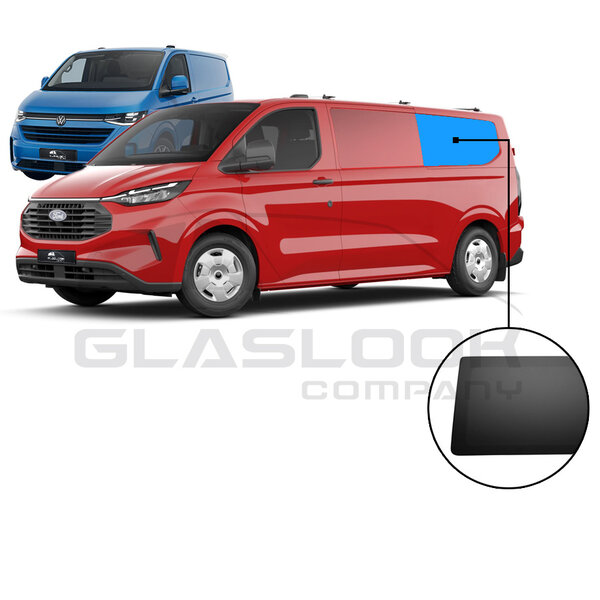 TRANSIT CUSTOM  2024 GLASLOOKPANEEL LINKS LANGE WIELBASIS