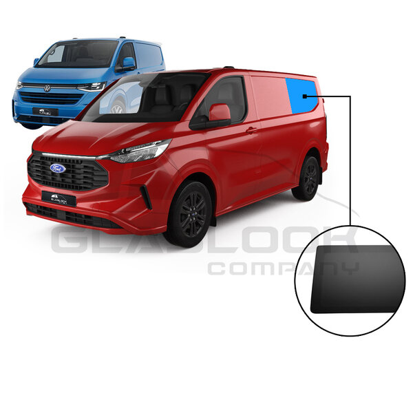 TRANSIT CUSTOM 2024 GLASLOOKPANEEL LINKS KORTE WIELBASIS