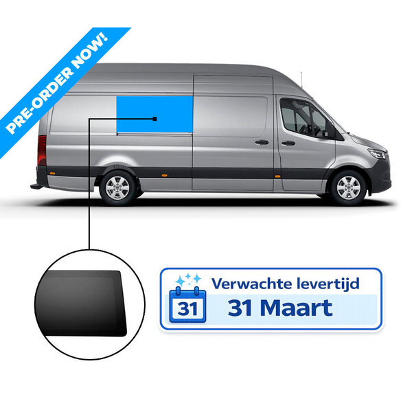 SPRINTER/CRAFTER GLASLOOKPANEEL RECHTS MIDDEN  WIELBASIS 3